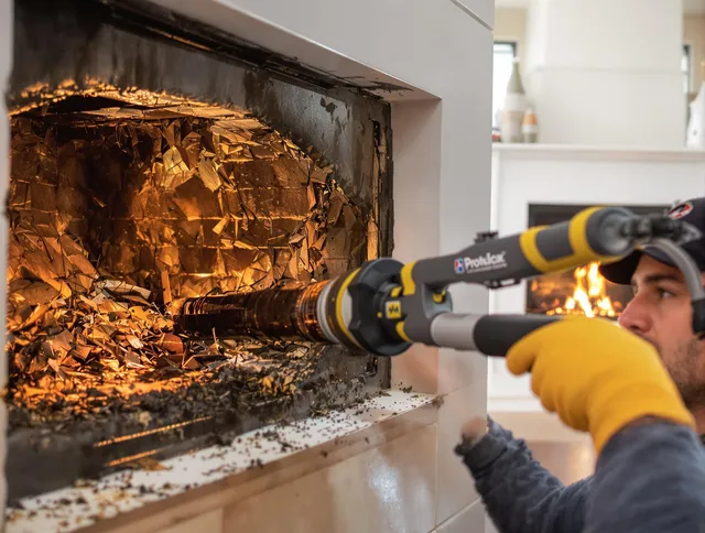 Professional chimney cleaning by Mahoning Chimney Sweep in Mahoning, OH