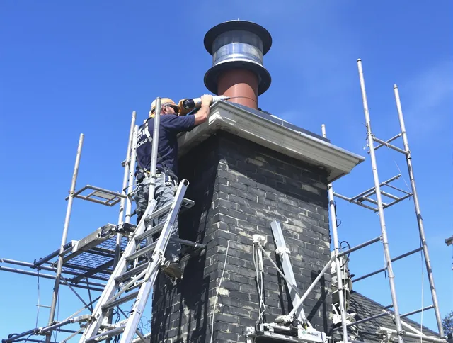 Sturdy chimney crown finished by Mahoning Chimney Sweep in Mahoning, OH