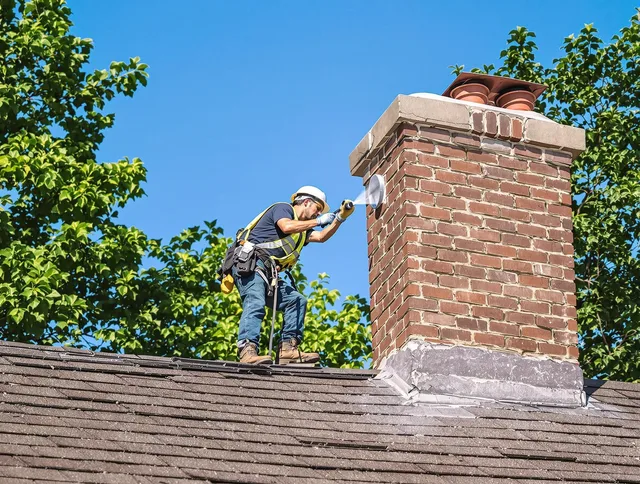 Mahoning Chimney Sweep performing an inspection with advanced tools in Mahoning, OH