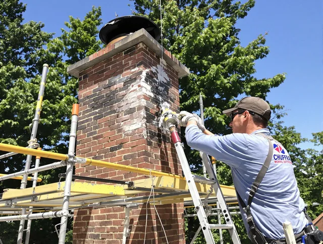 Structural chimney repair by Mahoning Chimney Sweep in Mahoning, OH