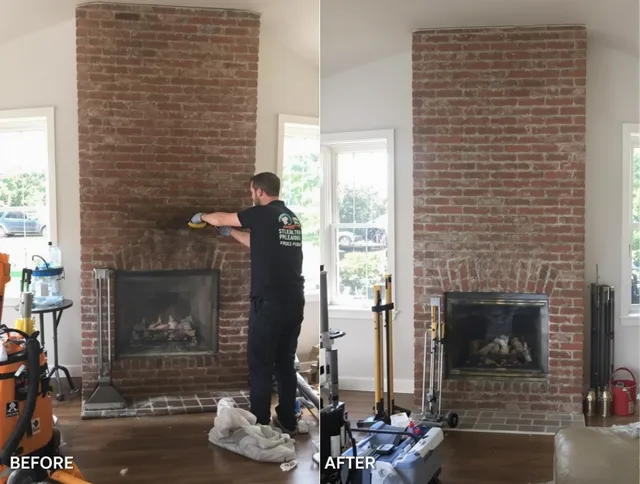 Finished chimney sweeping service by Mahoning Chimney Sweep in Mahoning, OH
