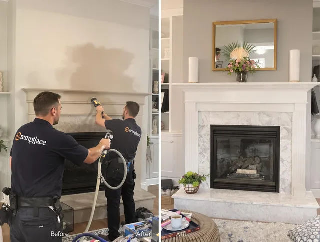 Professional soot removal by Mahoning Chimney Sweep team in Mahoning, OH